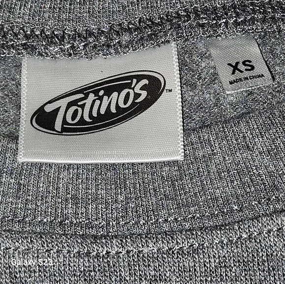 Mad Engine Inc. Totino Pizza Rolls Sweat Shirt Size XS Color Grey - Picture 3 of 7